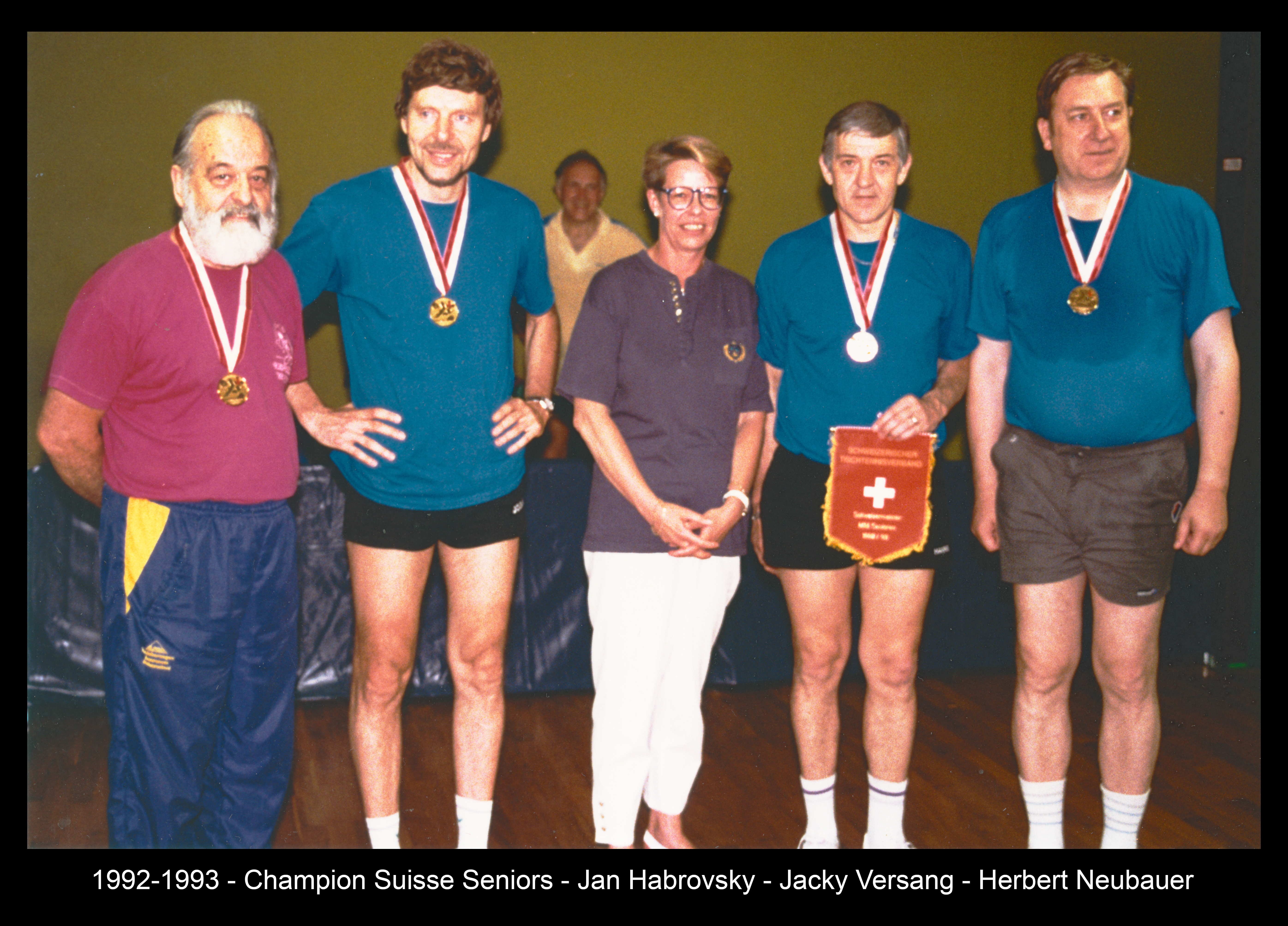 1992-1993 - Champion Suisse Seniors - Jan Habrovsky - Jacky Versang - Herbert Neubauer