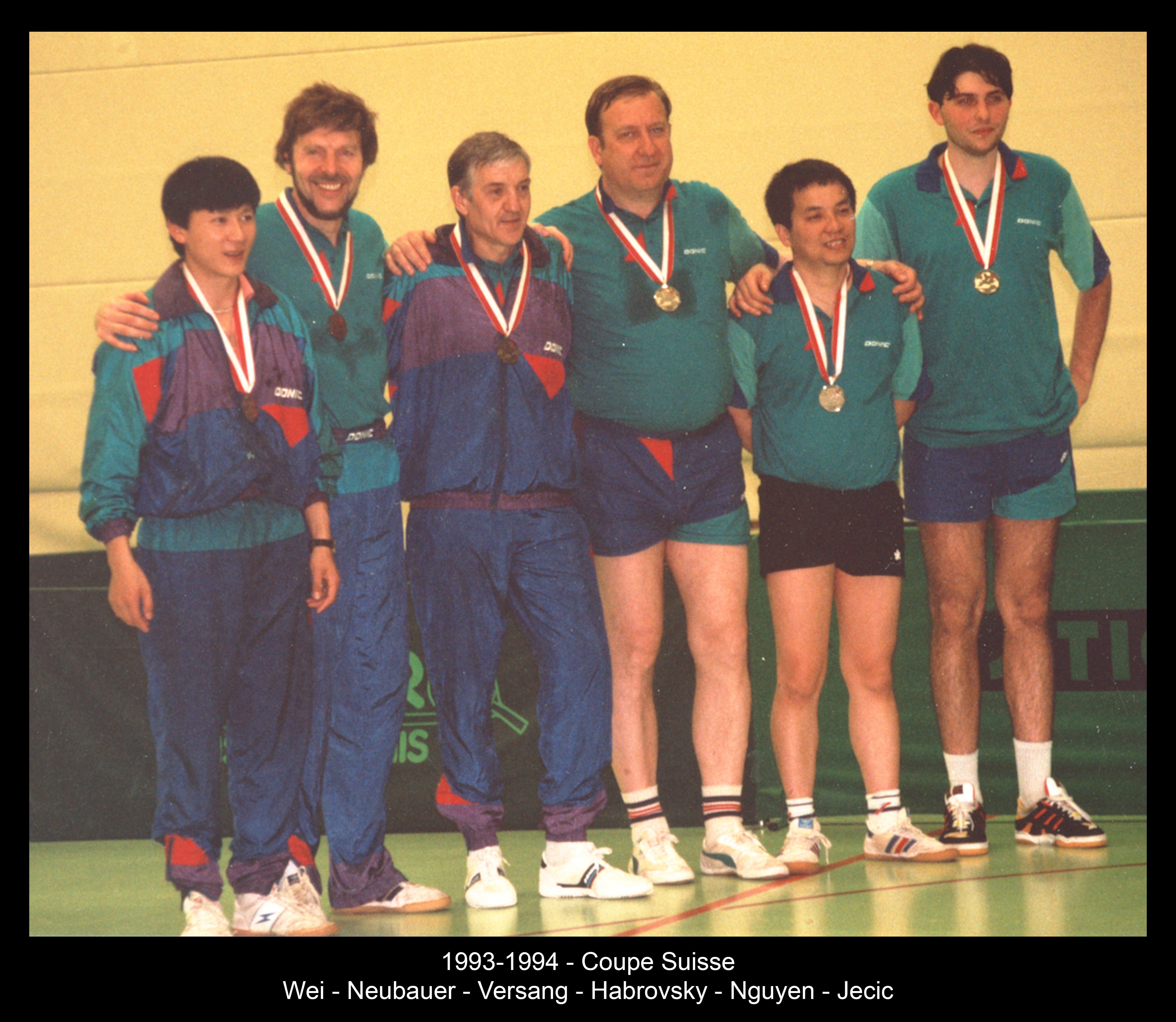 1993-1994 - Coupe Suisse - Wei - Neubauer - Versang - Habrovsky - Nguyen - Jecic
