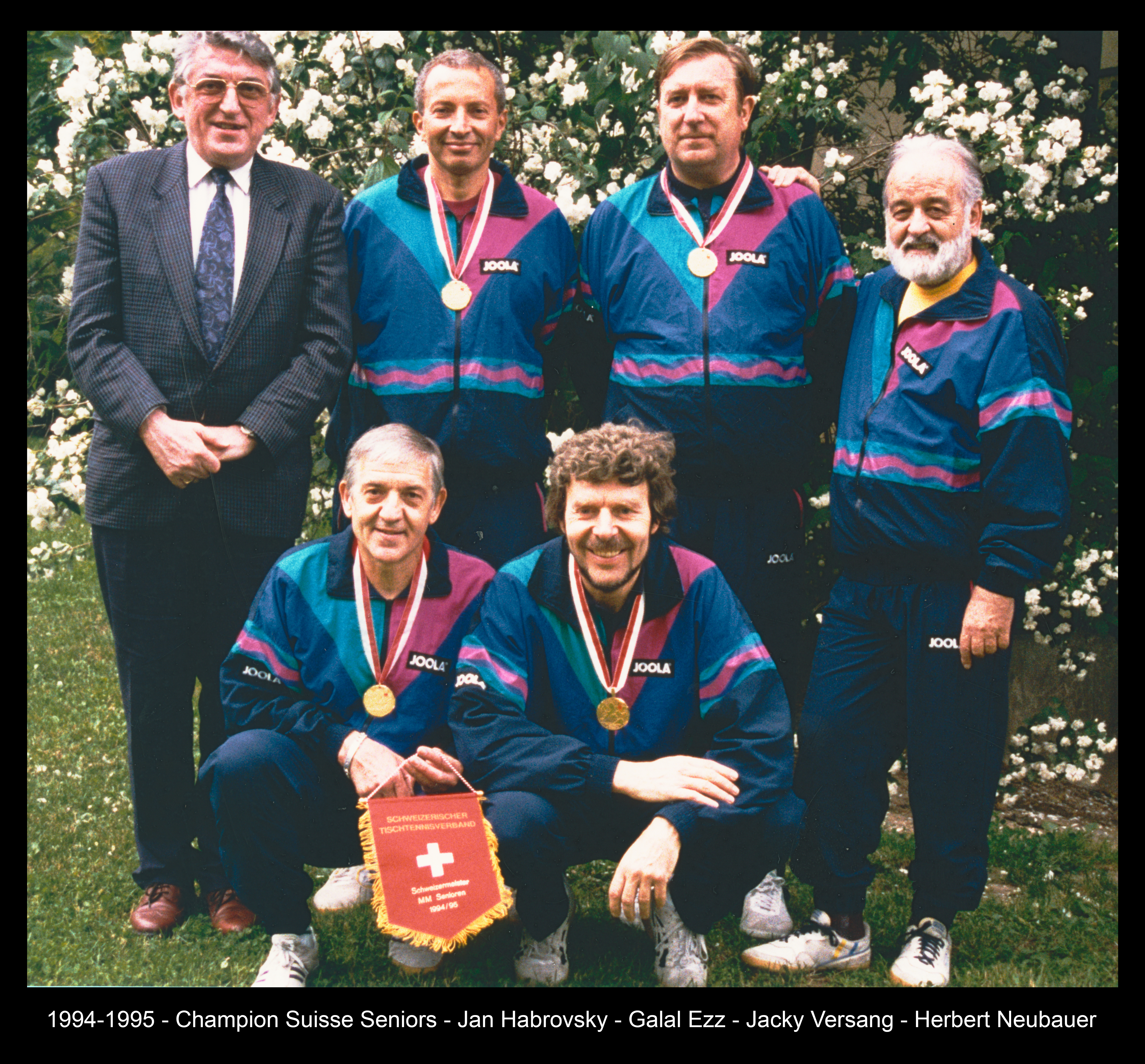 1994-1995 - Champion Suisse Seniors - Jan Habrovsky - Galal Ezz - Jacky Versang - Herbert Neubauer