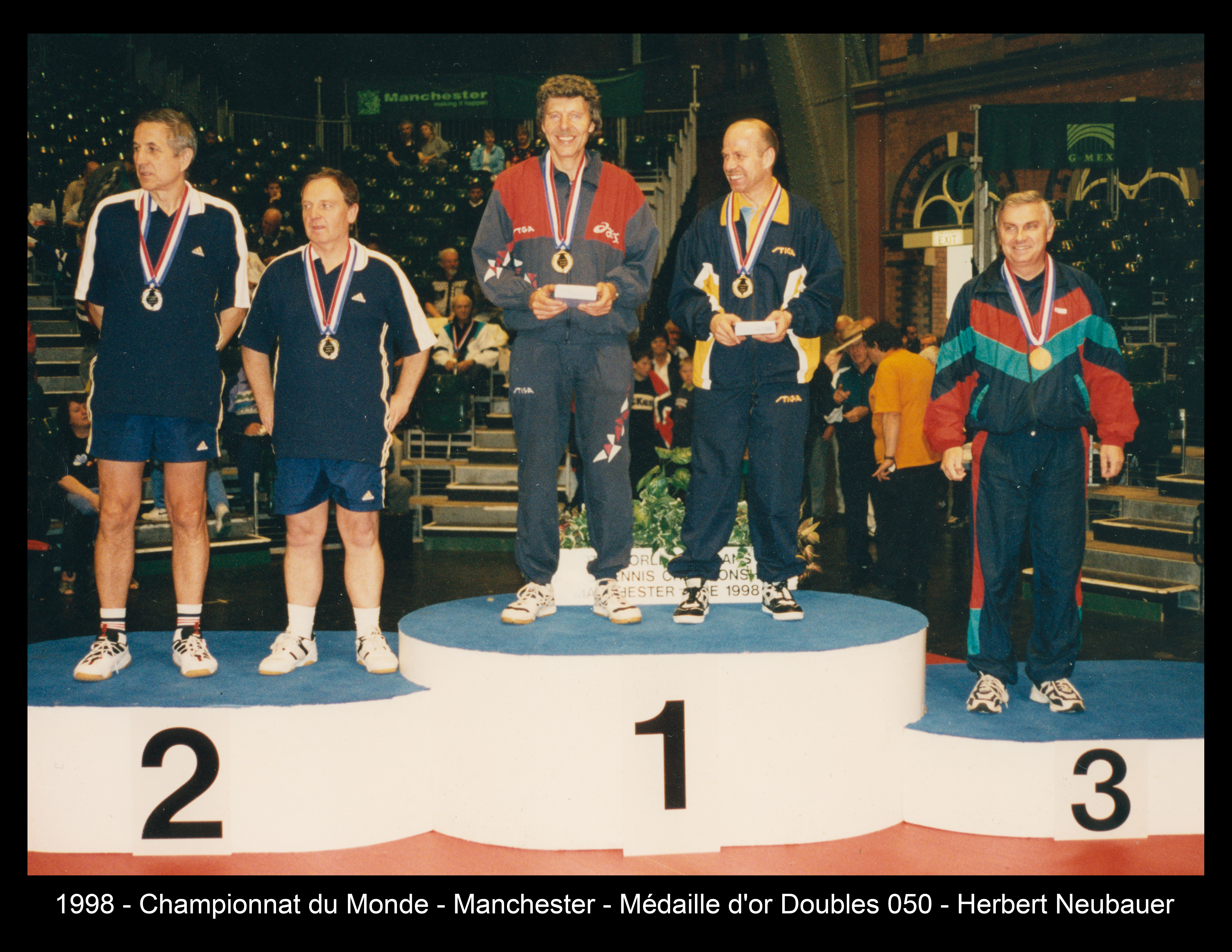 1998 - Championnat du Monde - Manchester - Médaille d'or Doubles 050 - Herbert Neubauer
