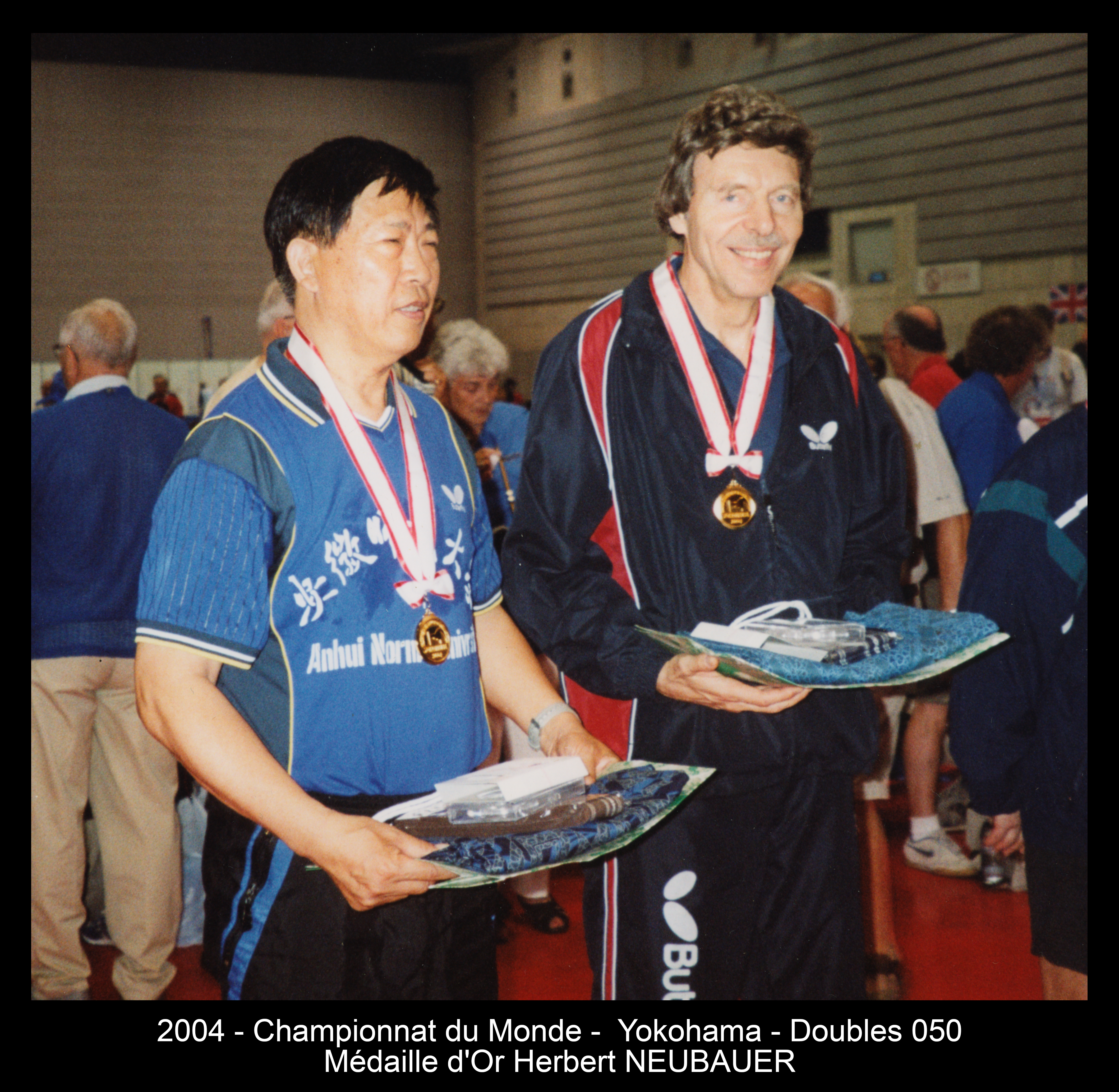 2004 - Championnat du Monde -  Yokohama - Doubles 050 - Médaille d'Or Herbert NEUBAUER
