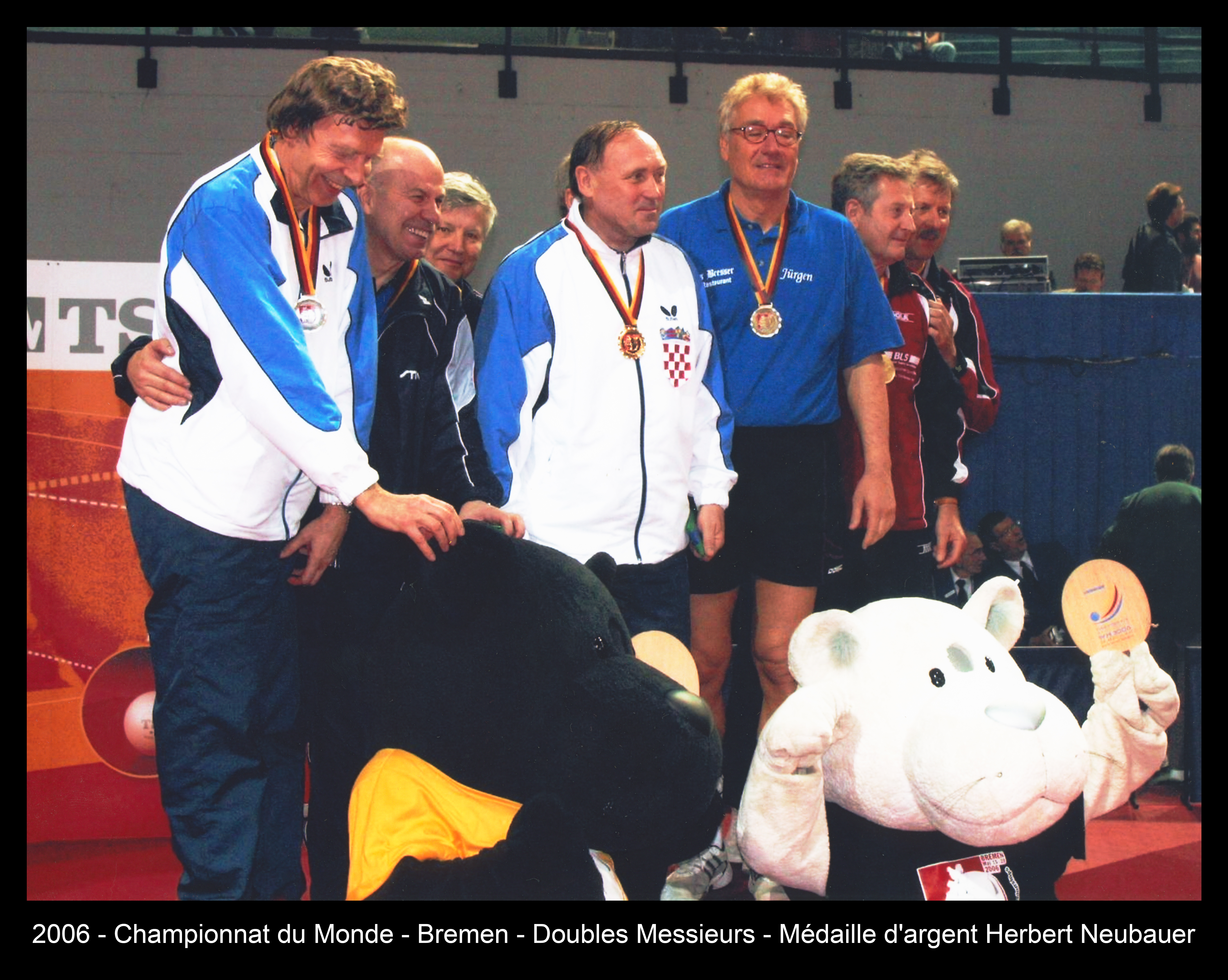 2006 - Championnat du Monde - Bremen - Doubles Messieurs - Médaille d'argent Herbert Neubauer